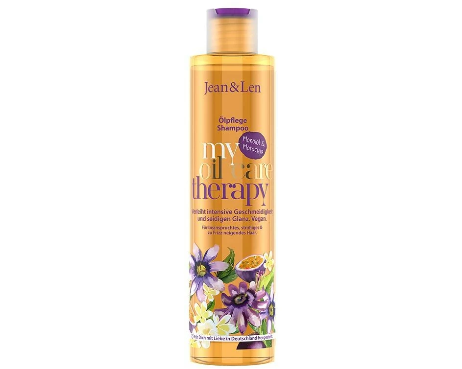 Jean & Len Ölpflege Shampoo Monoiöl und Maracuja 300 ml