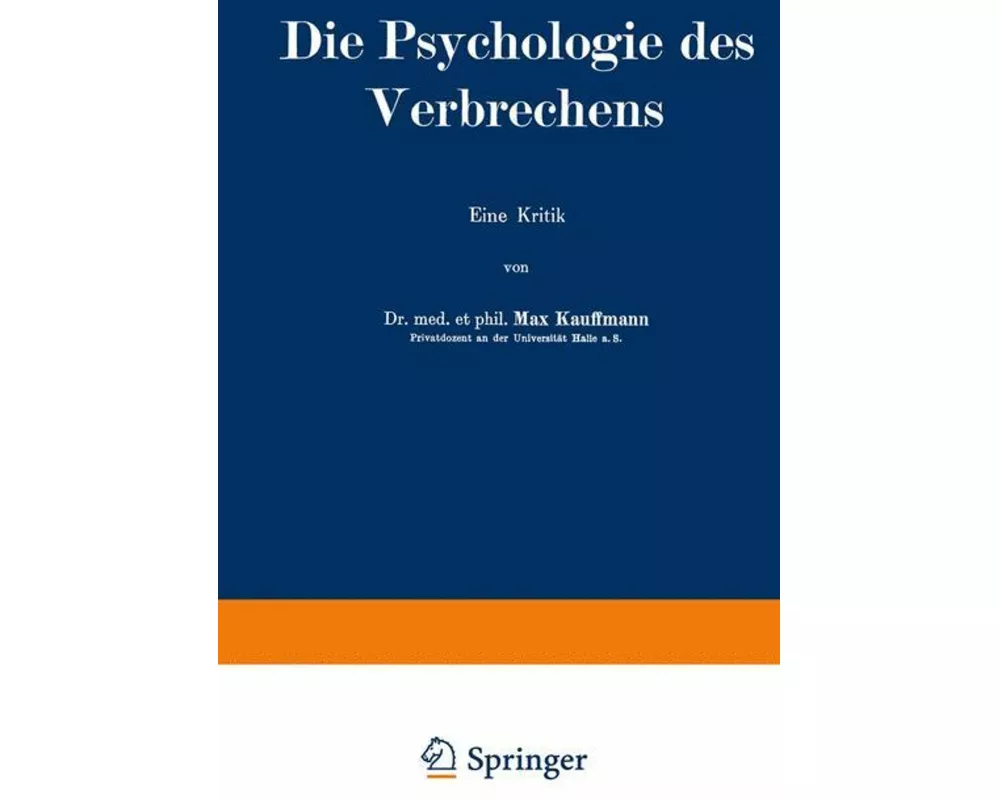 Die Psychologie des Verbrechens