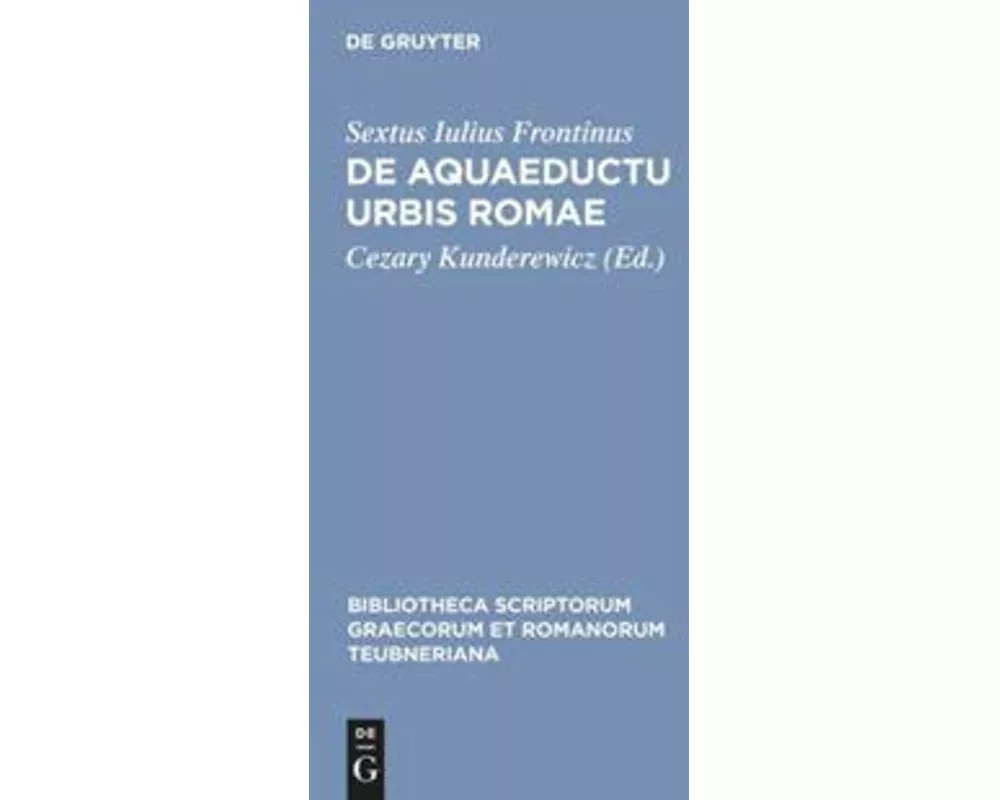 De aquaeductu urbis Romae