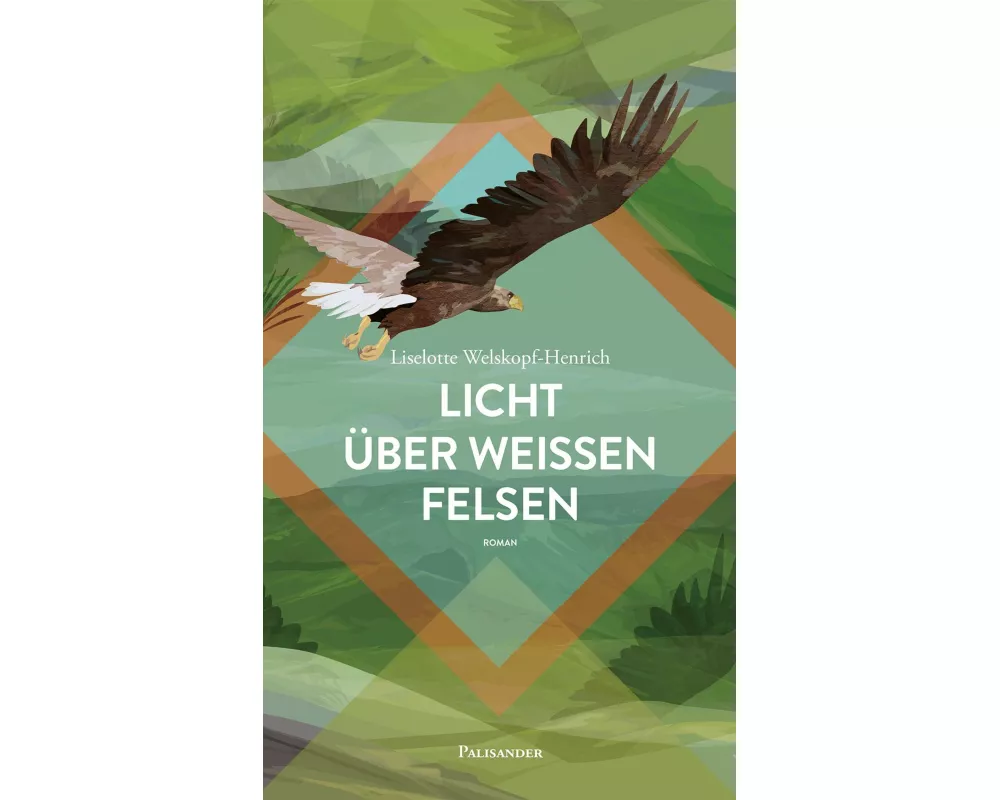 Licht über weißen Felsen
