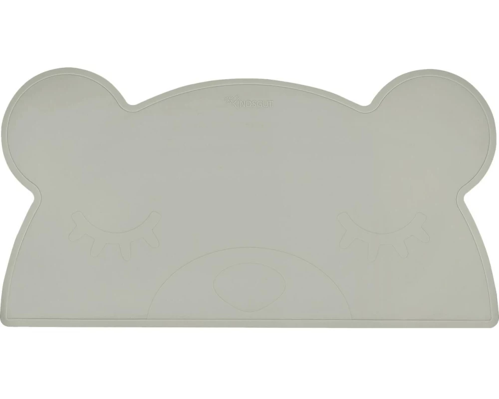 Kindsgut Kindertischset Bär Dunkelgrau