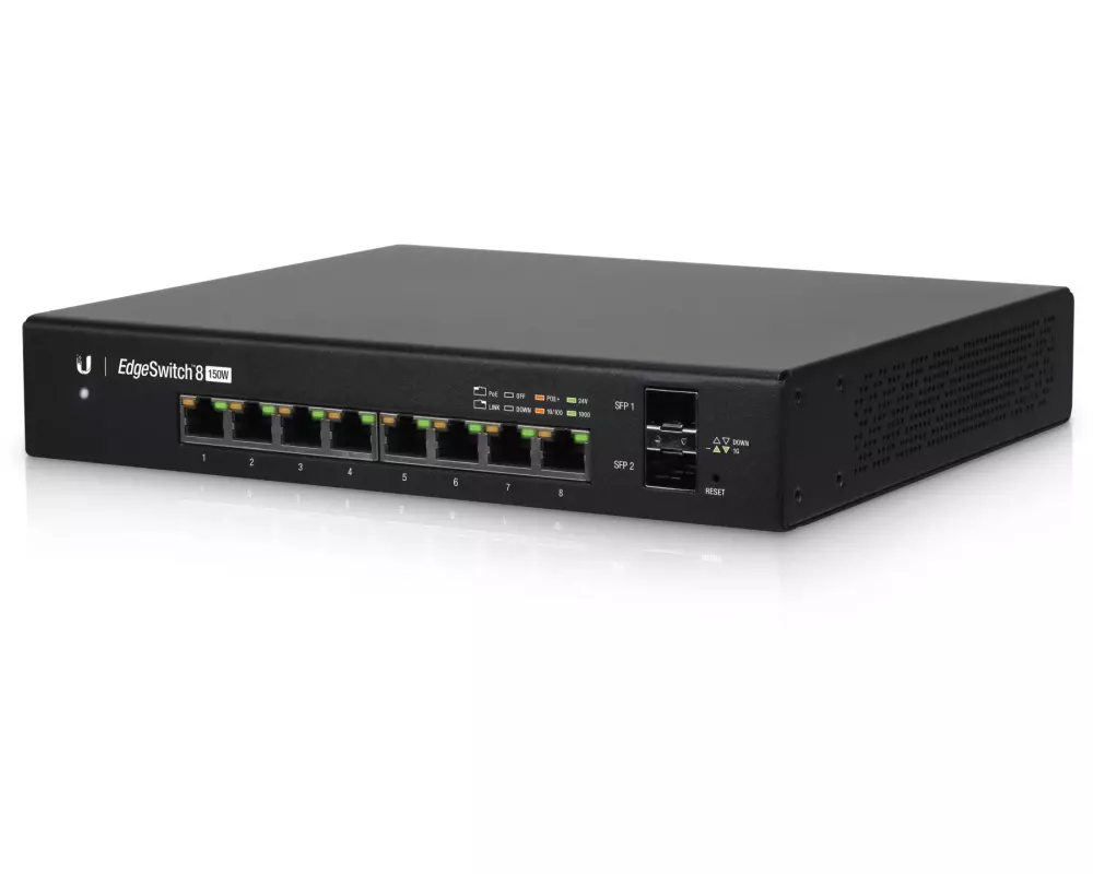 Ubiquiti PoE+ Switch EdgeSwitch ES-8-150W 10 Port