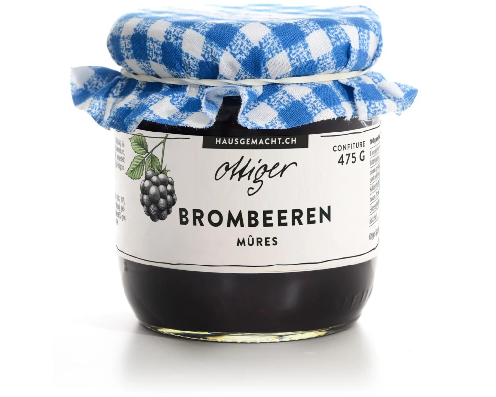 Ottiger Brombeer Konfitüre mit Fruchtstücken 475 g