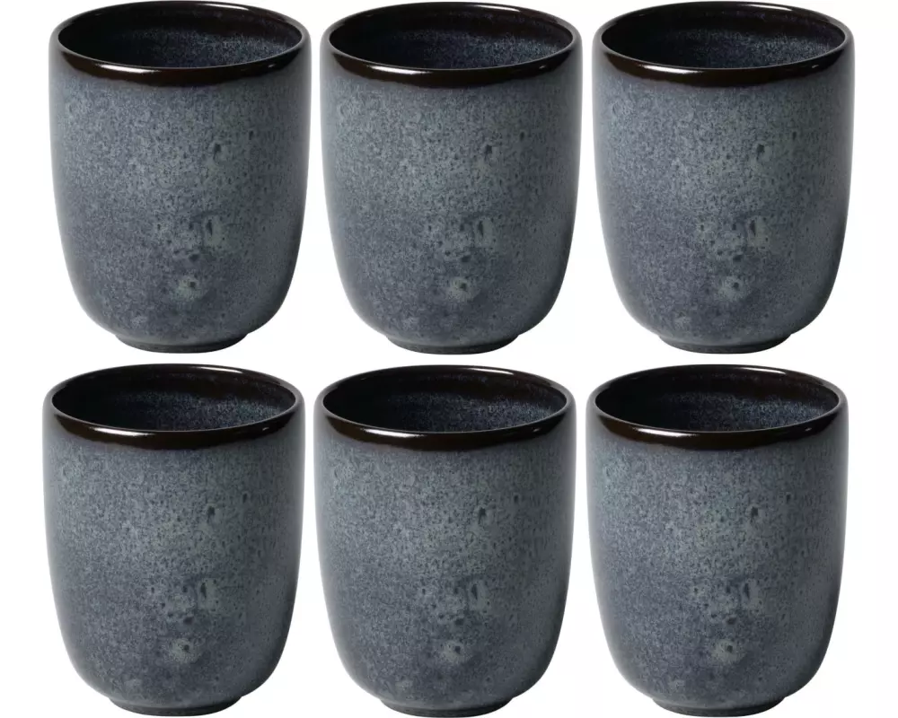 Villeroy & Boch Kaffeebecher Lave 400 ml, 6 Stück, Grau