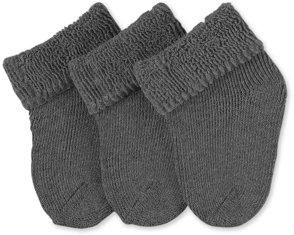 Sterntaler Socken 3er Set Anthrazit Gr. 50/56