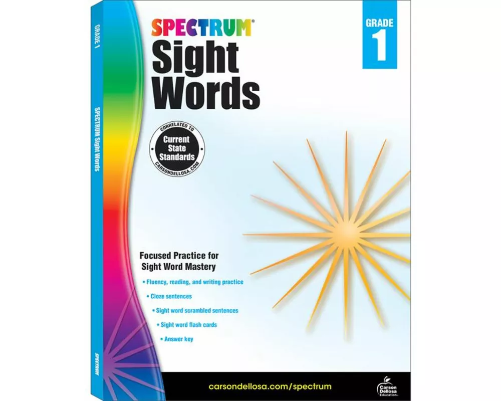 Spectrum Sight Words, Grade 1