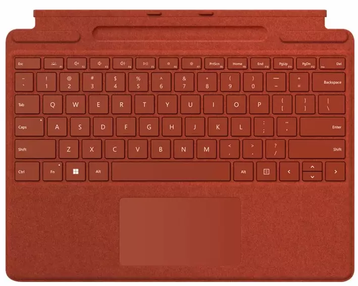 Microsoft Surface ProX/8 Keyboard Poppy Red CH commercial NO PEN, with Charging Slot