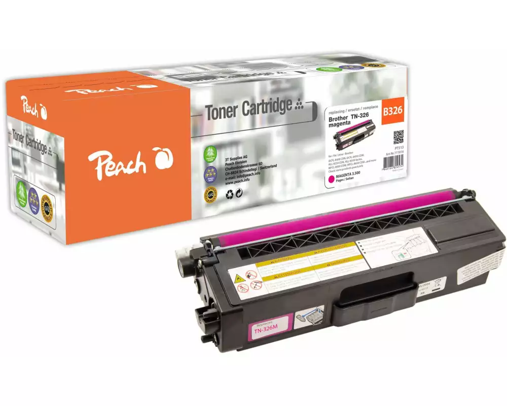 Peach Toner Brother TN-326M Magenta