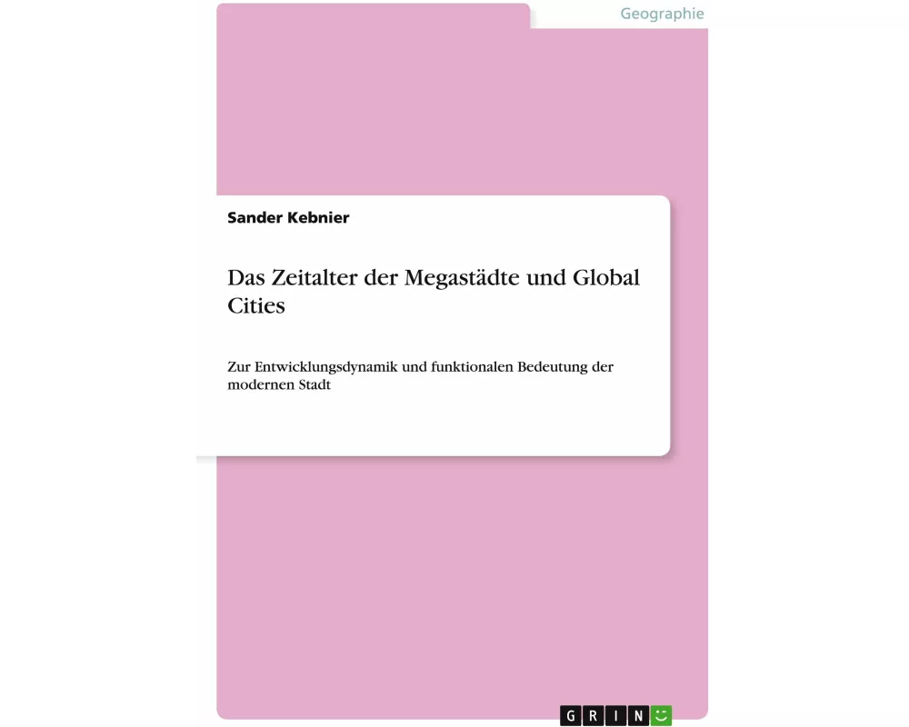 Das Zeitalter der Megastädte und Global Cities