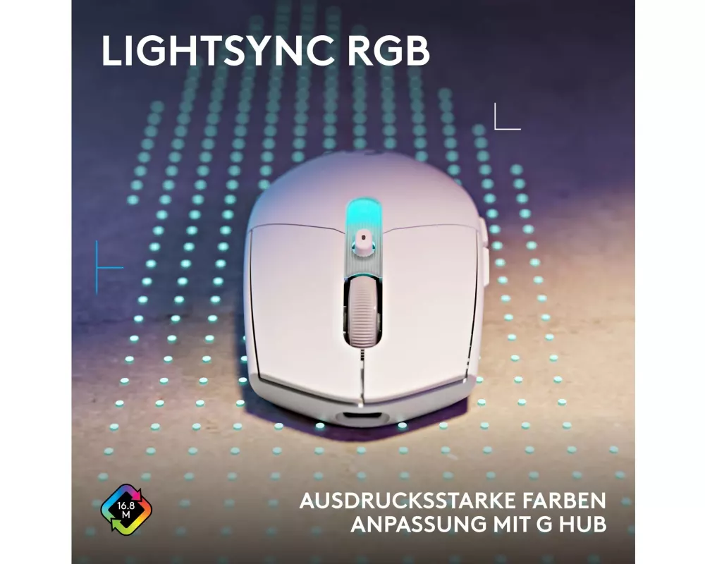 Logitech Gaming-Maus G305 X Superlight Kabellos, Weiss