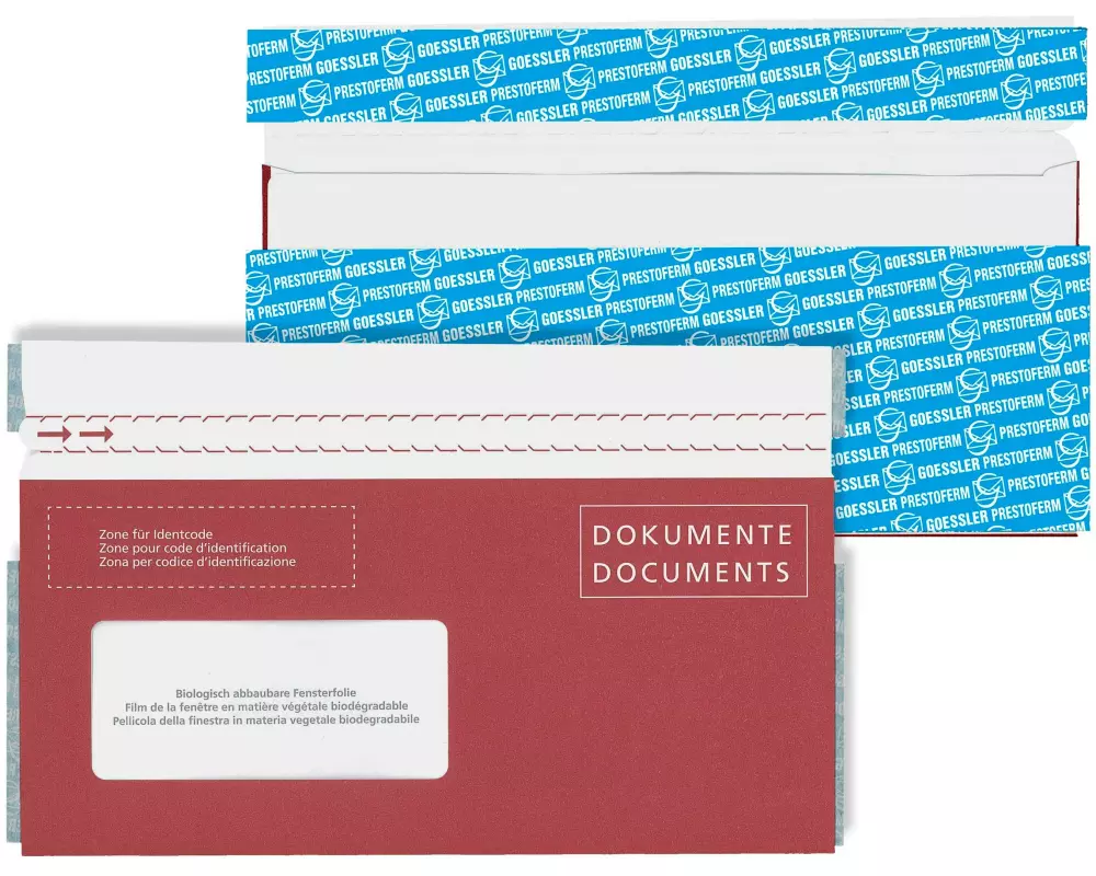 Goessler Dokumententasche Docufix FSC C6/5 Fenster links, 250 Stück