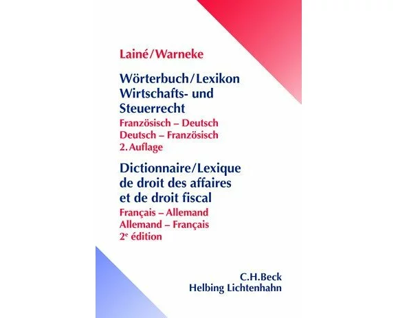 Wörterbuch/Lexikon Wirtschafts- und Steuerrecht