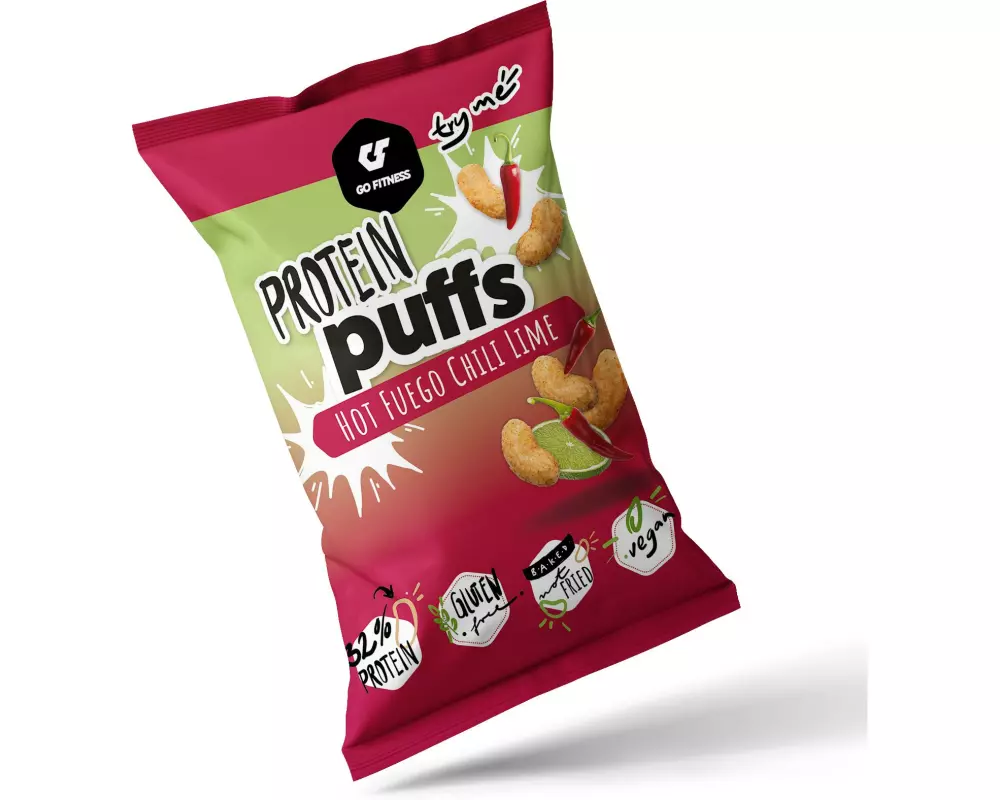 Go Fitness Chips & Popcorn Protein Puffs – Hot Fuego 50g