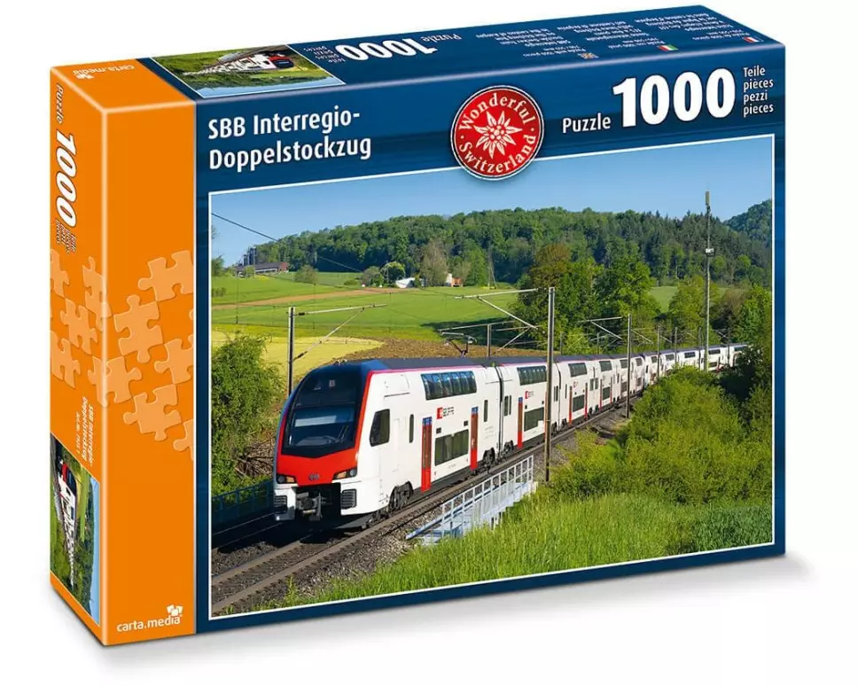 Carta.Media Puzzle SBB Doppelstockzug 1000 Teile