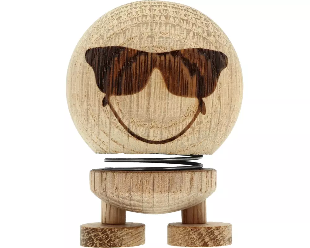 Hoptimist Aufsteller Smiley Cool S, 4.5 x 5.6 x 6.6 cm, Eiche