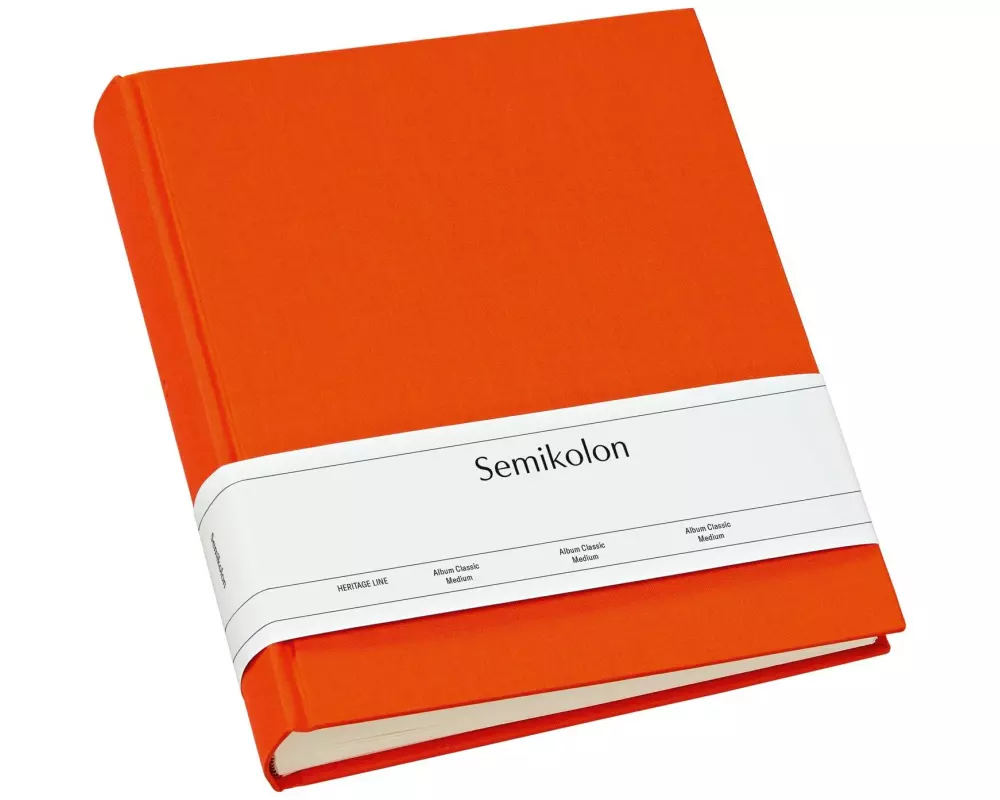 Semikolon Fotoalbum Classic Medium 21.6 cm x 25.5 cm Orange