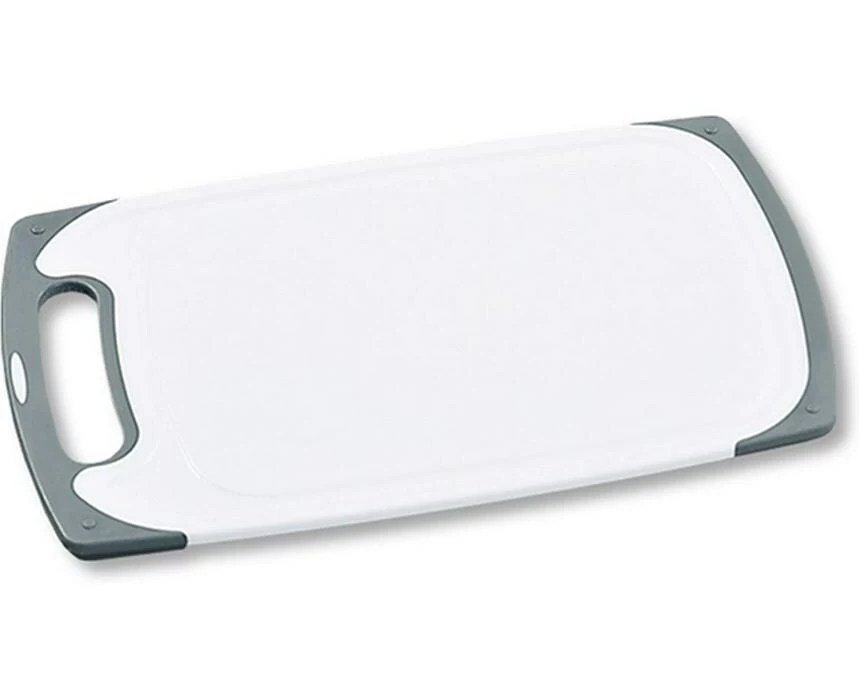 Kesper Schneidebrett Kunststoff rutschfest Weiss Grau 31.5 x 20 cm