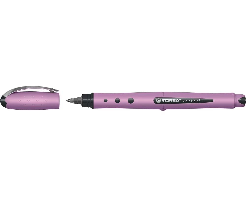 STABILO worker+ 0.5 mm Rollerball 0.5 mm, Violett