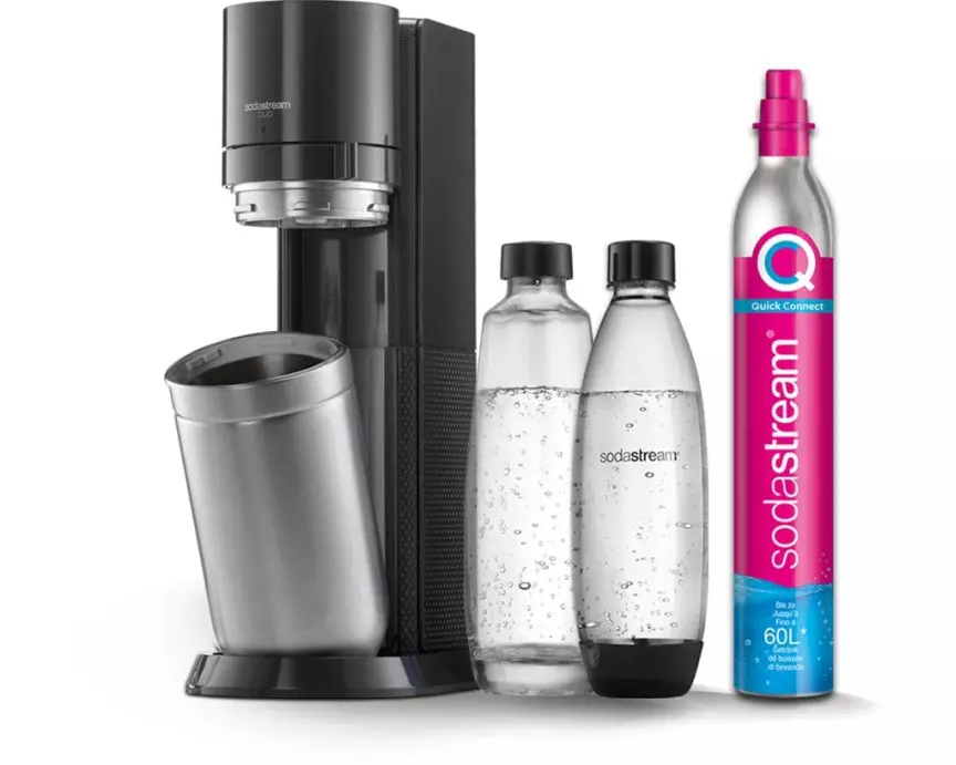 Sodastream Wassersprudler DUO Schwarz/Silber