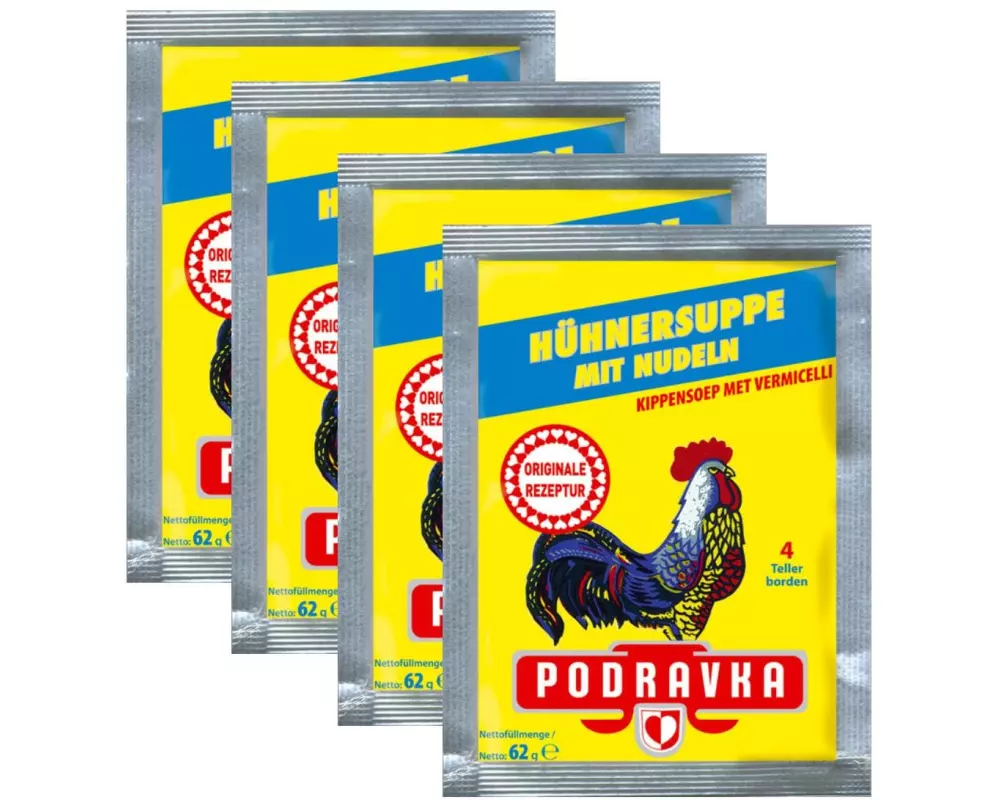 Podravka Hühnersuppe mit Nudeln 4 x 62 g