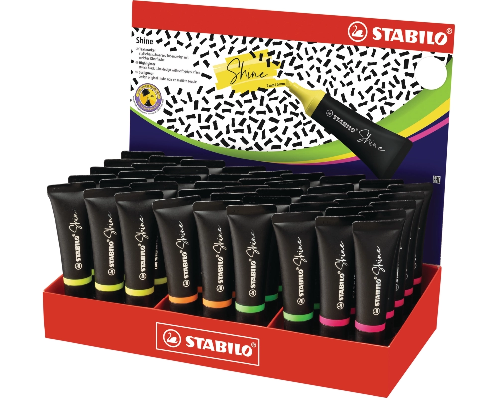 STABILO Textmarker Shine 76/45-1 45 Stück ass.