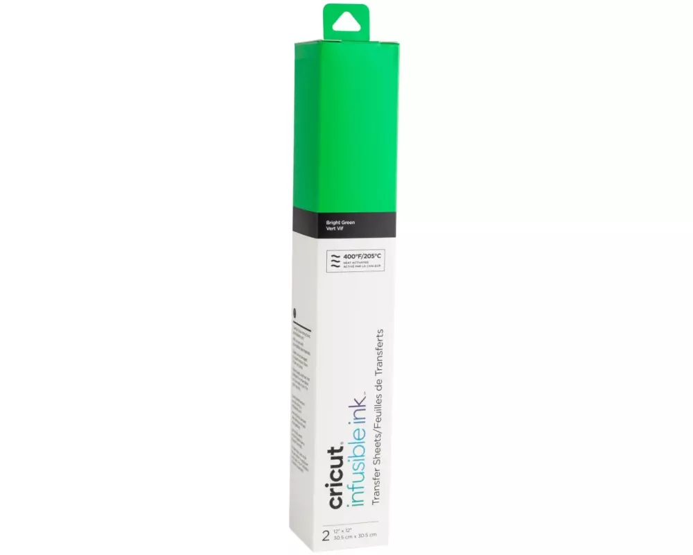Cricut Aufbügelfolie Infusible Ink, 30.5 x 30.5 cm, 2 Stück, Grün