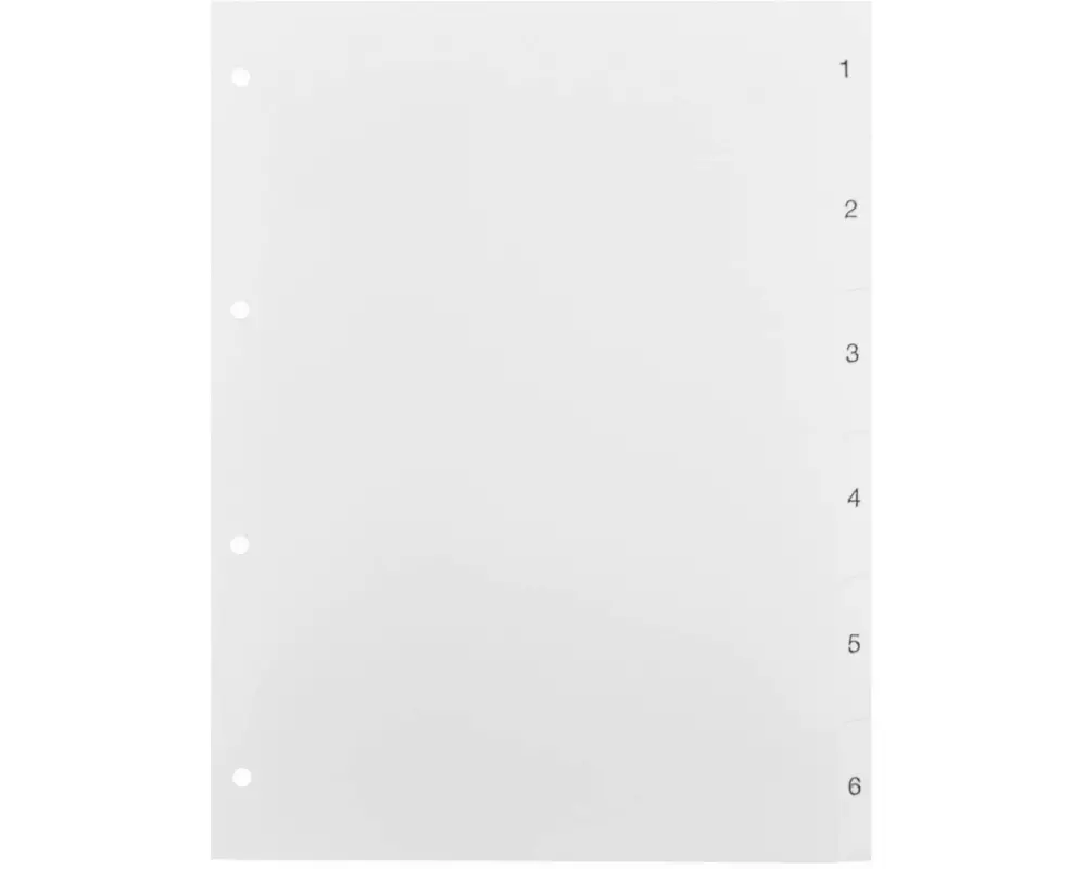 Biella Register 1-6, 25 Stück