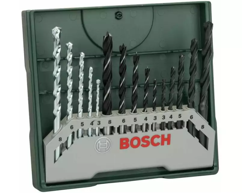Bosch Bohrer-Set Mini-X-Line Mixed, 15-teilig