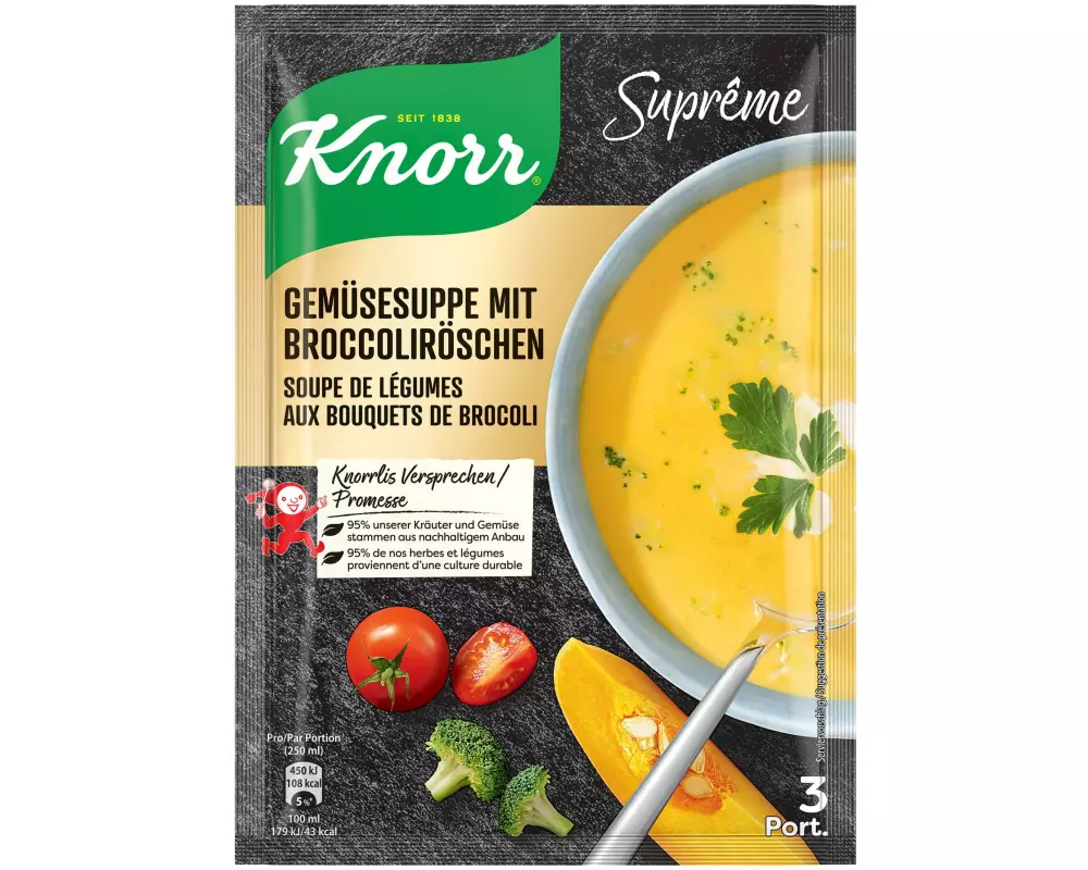 Knorr Suprême Gemüsesuppe mit Broccoliröschen 81 g