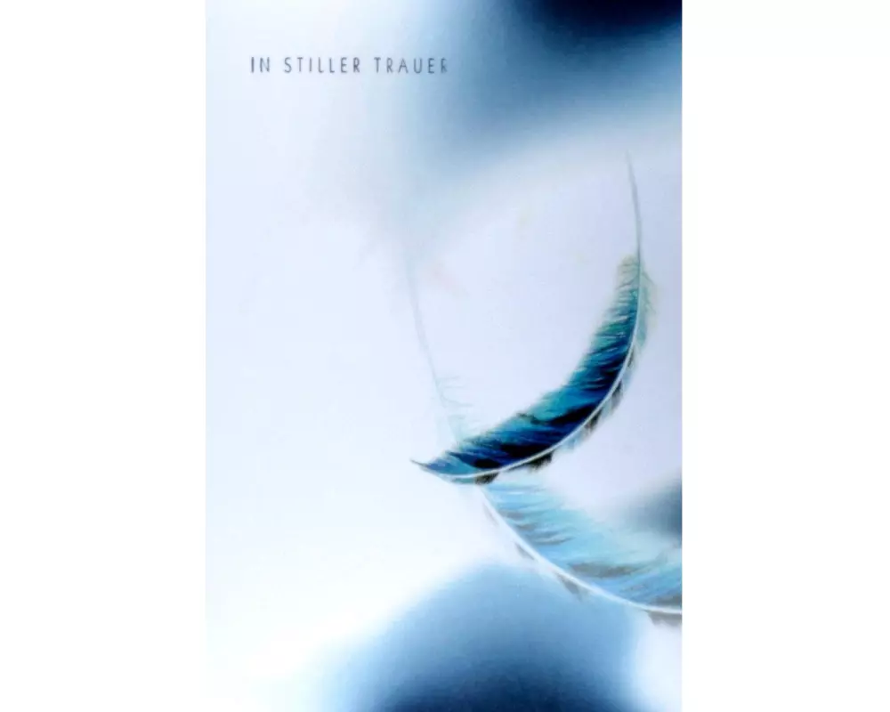 ABC Trauerkarte Feder