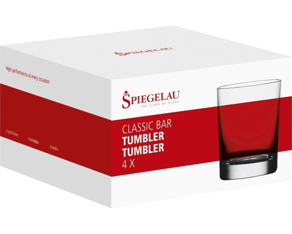 Spiegelau Classic Bar Tumbler Set/4 280 ml, 4 Stück, Transparent