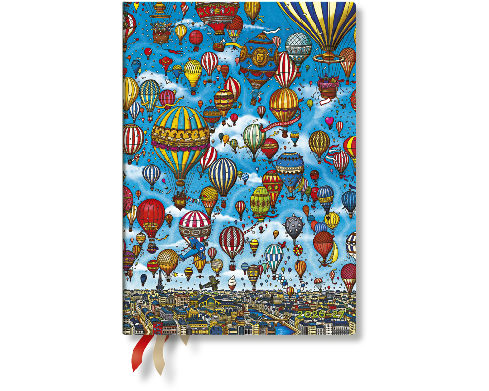 PAPERBLANKS Agenda Montgolfièr. Midi 26/27 FF2110-1 1T/1S 13M FR SC 13x18cm