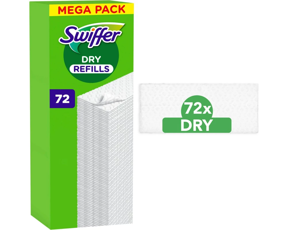 Swiffer Reinigungspad Bodenwischer Dry Nachfülltücher 72 Stück