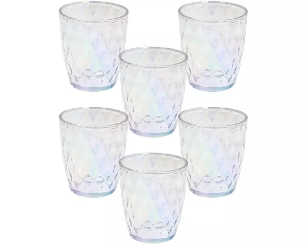 Tognana Tognana Trinkgläser Jenny 320 ml, 6 Stück, Irisierend