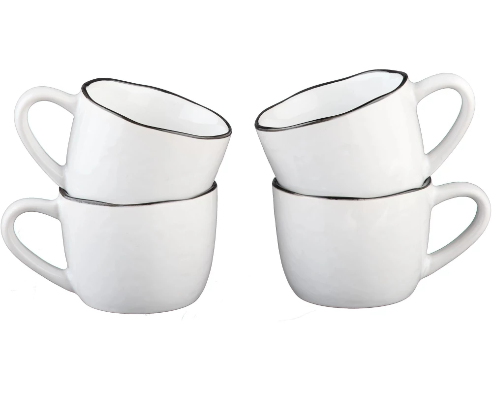 Björn Tassen-Set Pure 120 ml, 4 Stück, Weiss