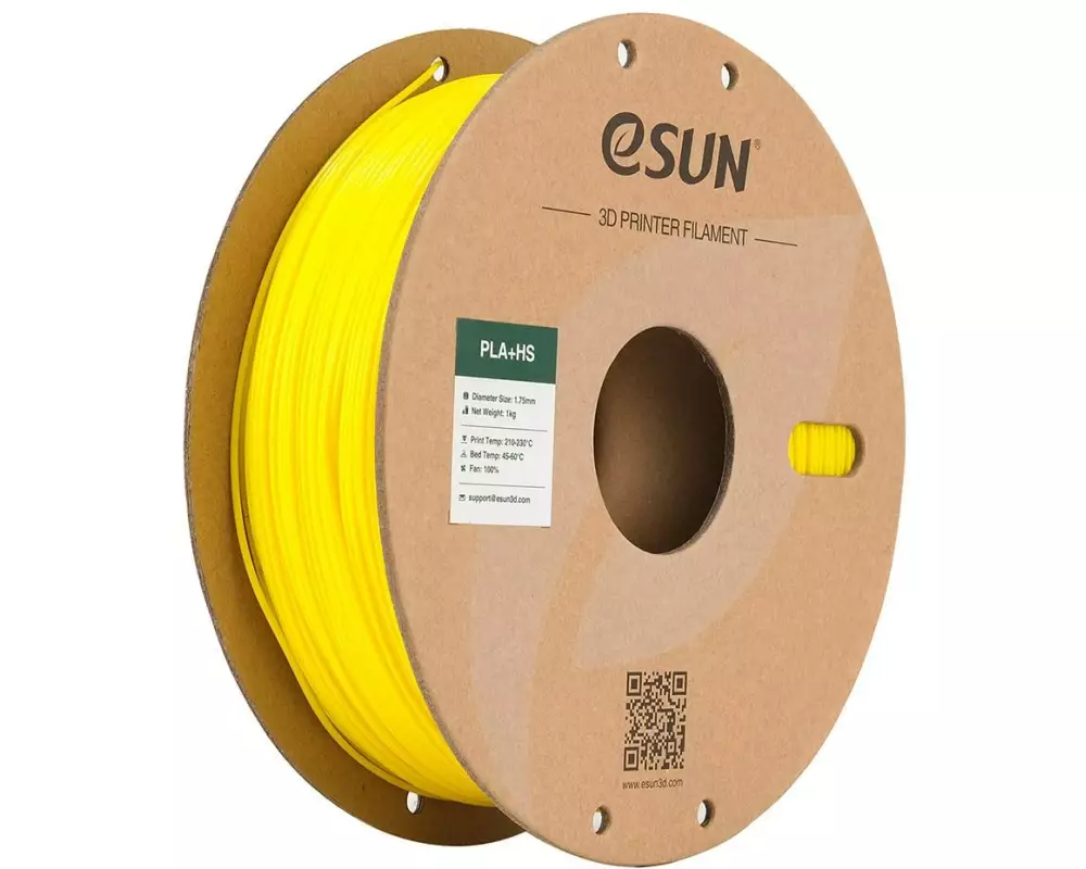 eSun Filament PLA+ HS Gelb 1.75 mm 1 kg