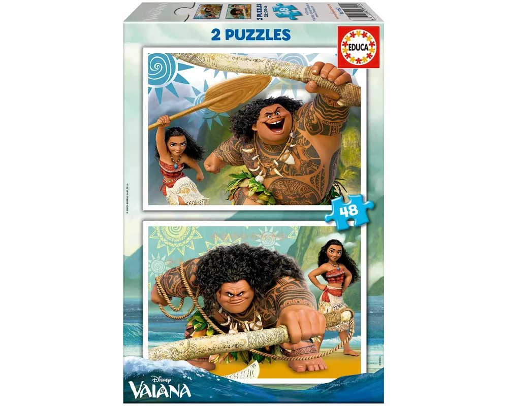 Educa - Disney - Vaiana - Puzzle 2x48 Teile