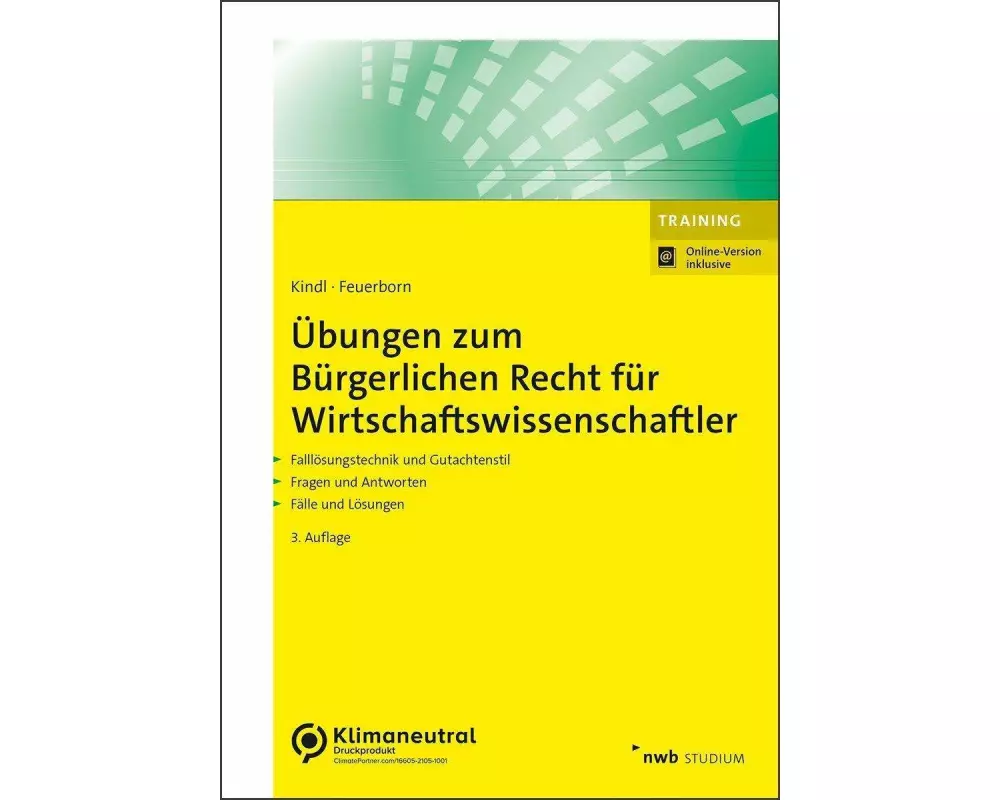 Übungen zum Bürgerlichen Recht für Wirtschaftswissenschaftler