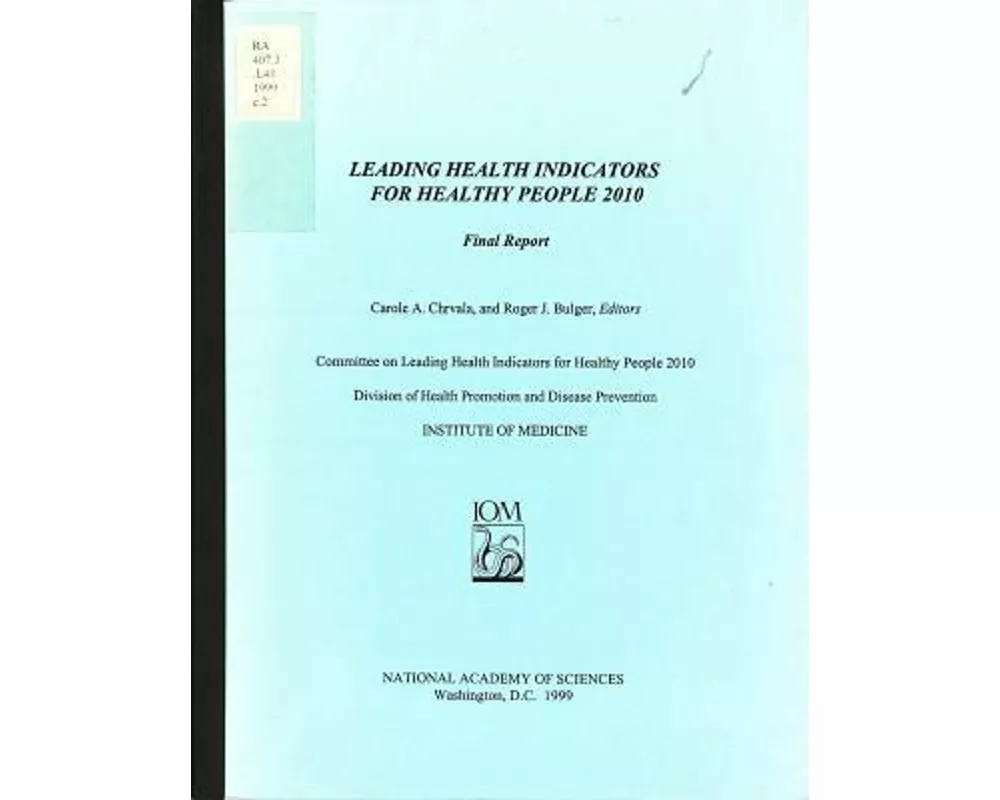 Leading Health Indicators for Healthy People 2010