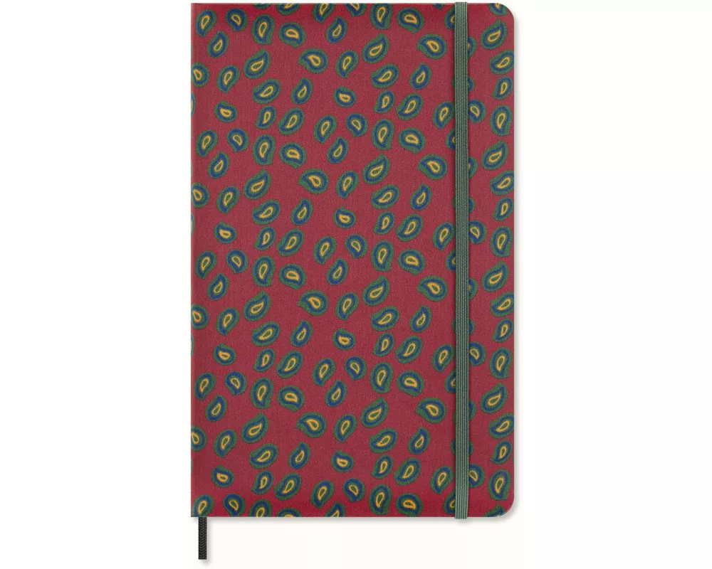 Moleskine Silk Notizbuch large/A5, liniert, fester Einband, Bordeaux