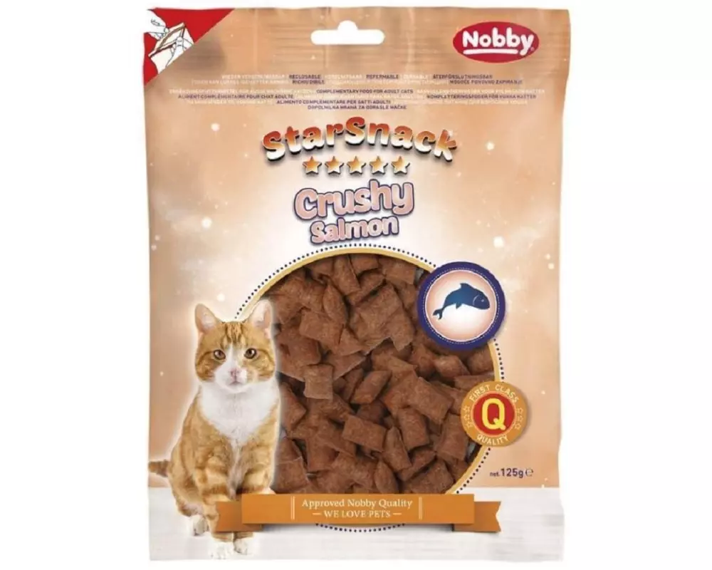 Nobby Katzen-Snack StarSnack Crushy Salmon, 125 g