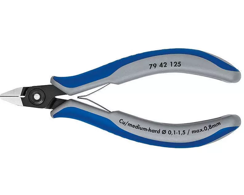 Knipex Präzisionsseitenschneider spitzer Kopf, ohne Facette