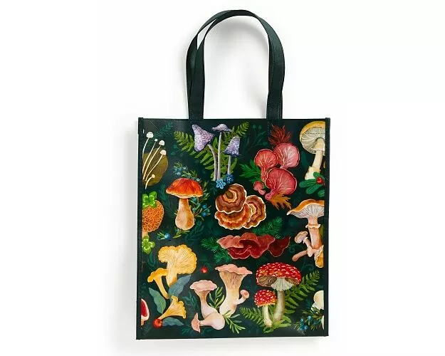 World of Mushrooms Reusable Shopping Bag