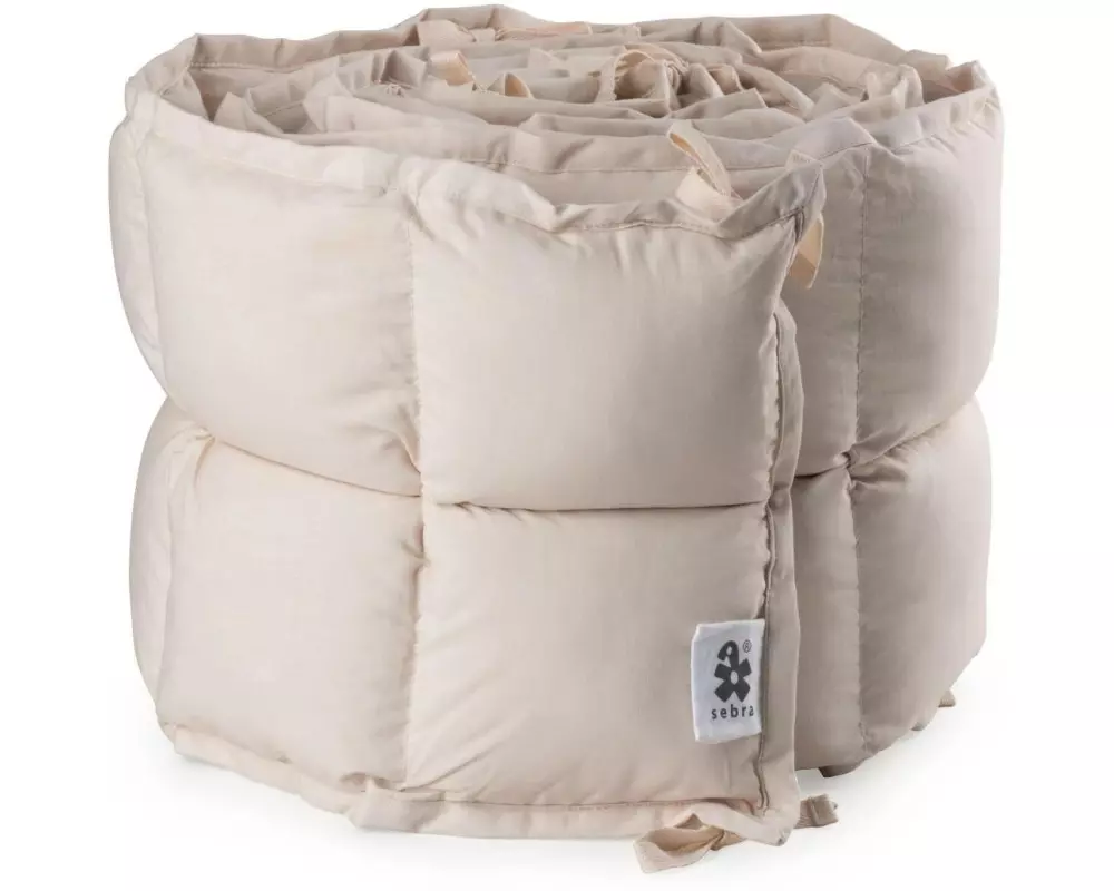 sebra Bettnestchen Kapok Birchbark Rose Stripe 360 cm