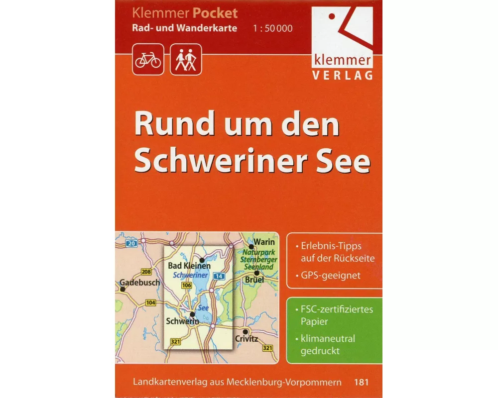 Rund um den Schweriner See 1 : 50 000