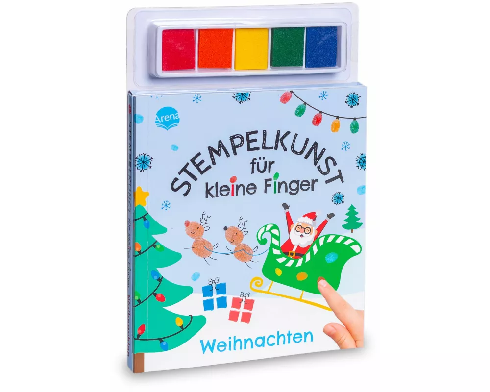 Stempelkunst für kleine Finger. Weihnachten