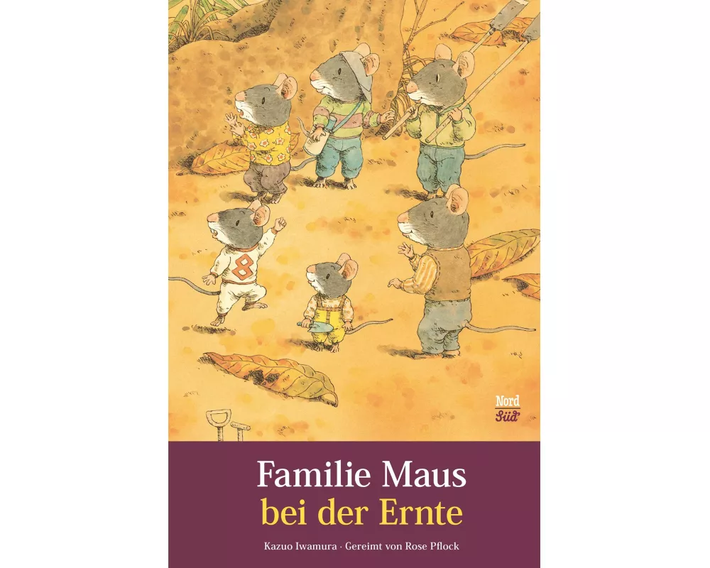 Familie Maus bei der Ernte