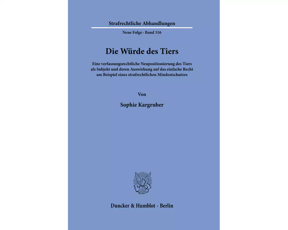 Die Würde des Tiers