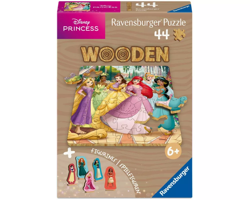 WOODEN Puzzle Kids 44 Teile - Zauberhafte Disney Prinzessinnen