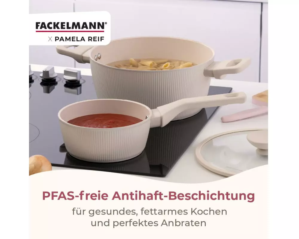 Fackelmann Kochtopf Shell 24 cm, Beige